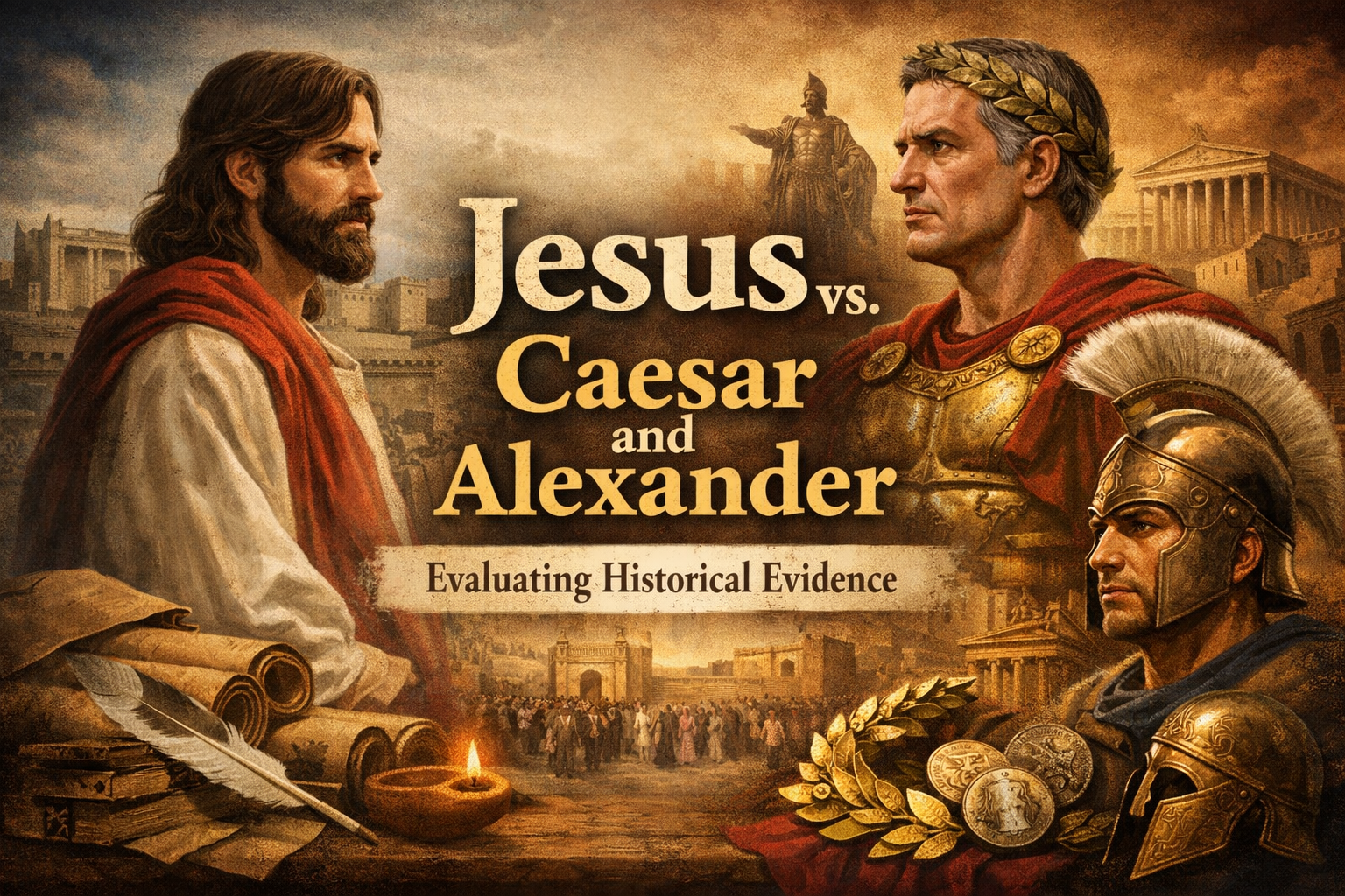 Header image for Comparative Historical Evidence: Jesus, Caesar, and Alexander