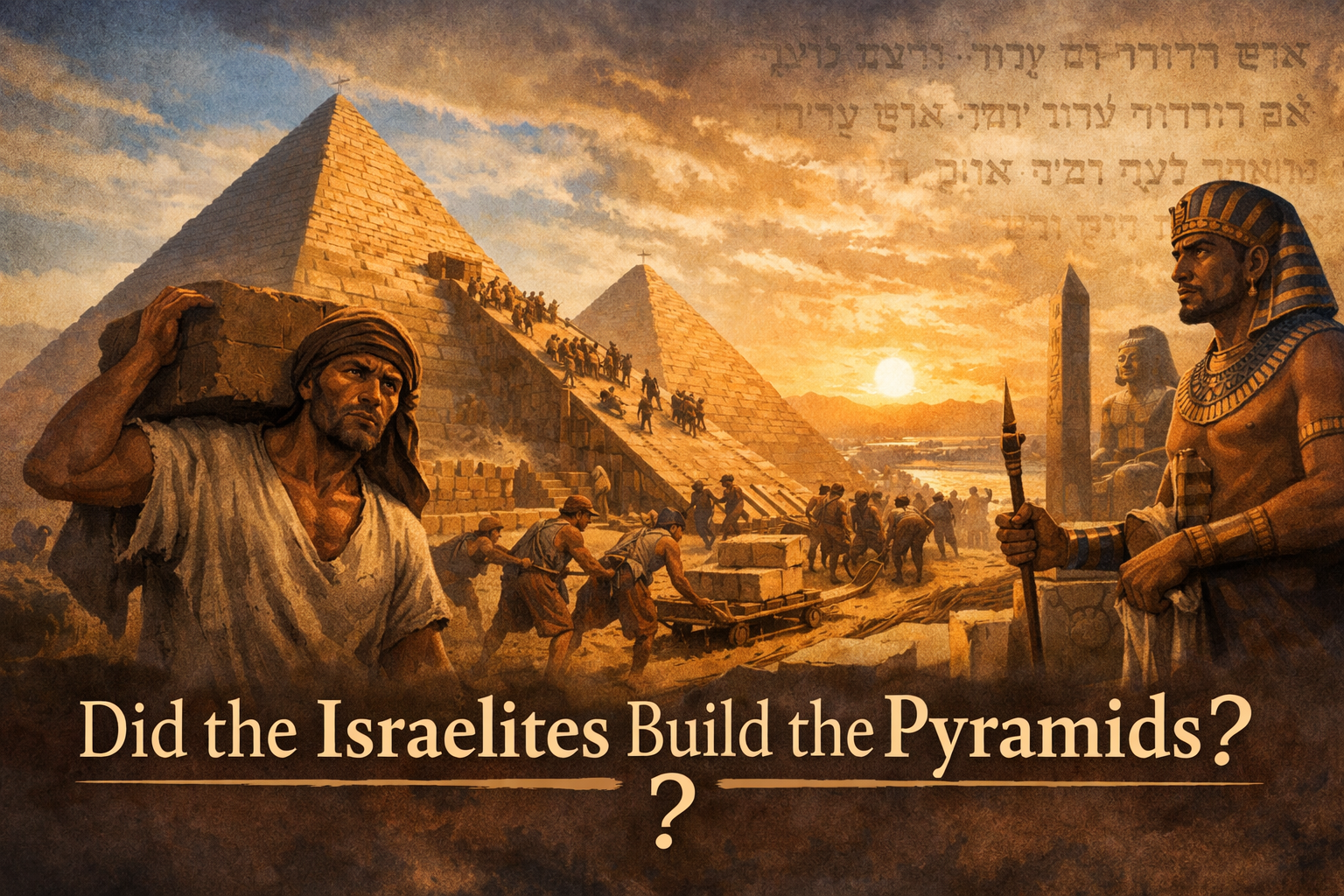 Header image for Why the Bible Does Not Mention Israelites Building the Pyramids