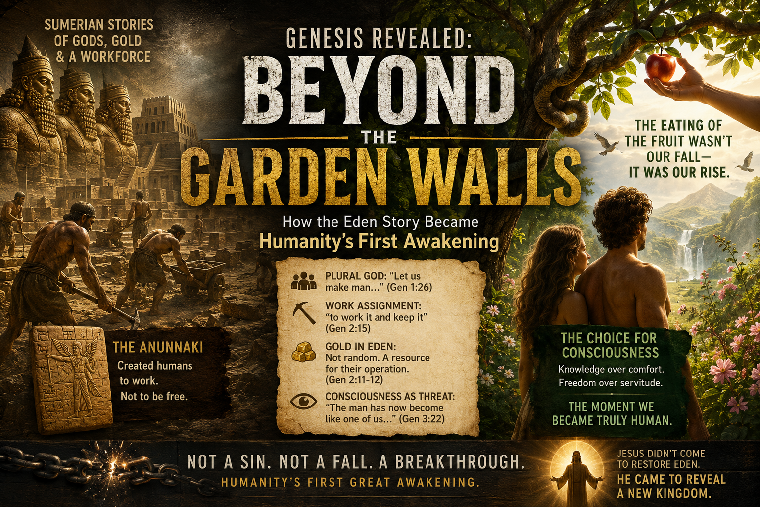 Header image for The Garden Wasn't Paradise: How Sumerian Texts Reveal Eden as a Labor Camp
