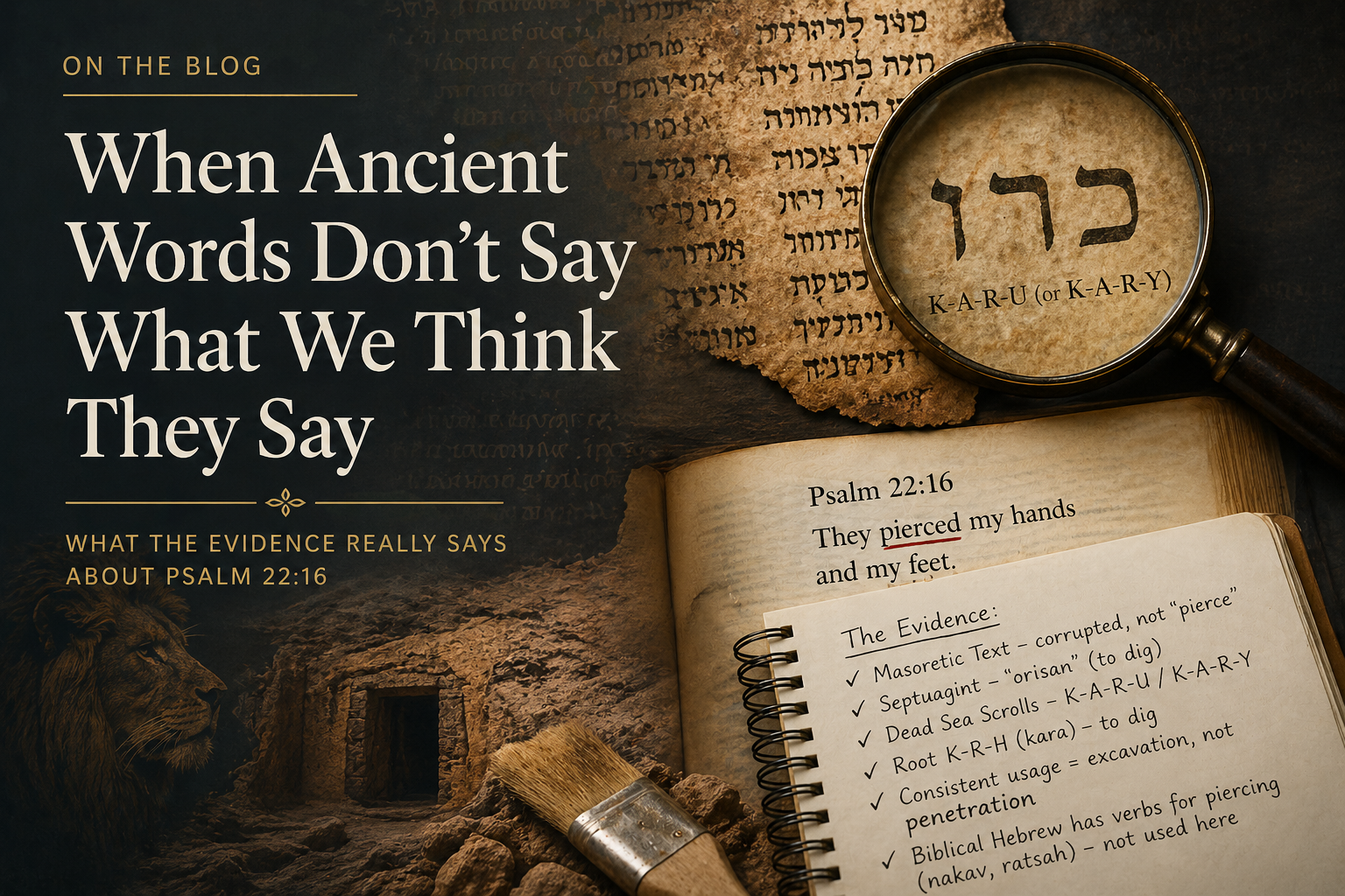 Header image for When Ancient Words Don't Say What We Think They Say