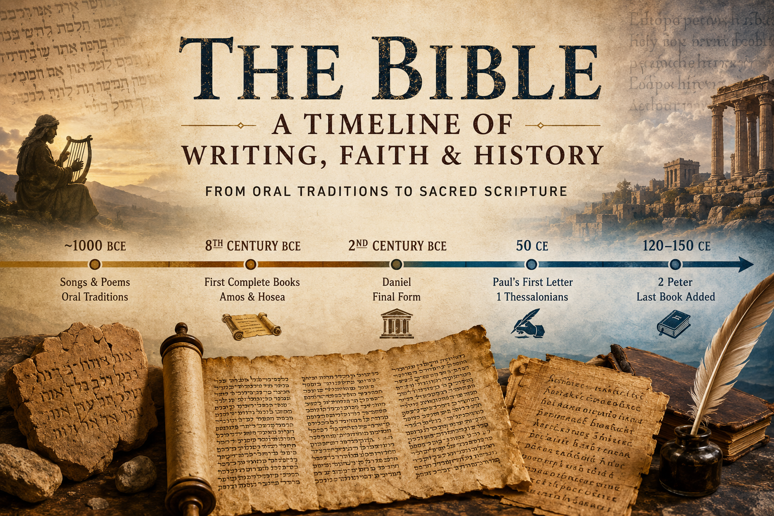 Header image for When the Bible Was Actually Written: A Timeline of Scripture